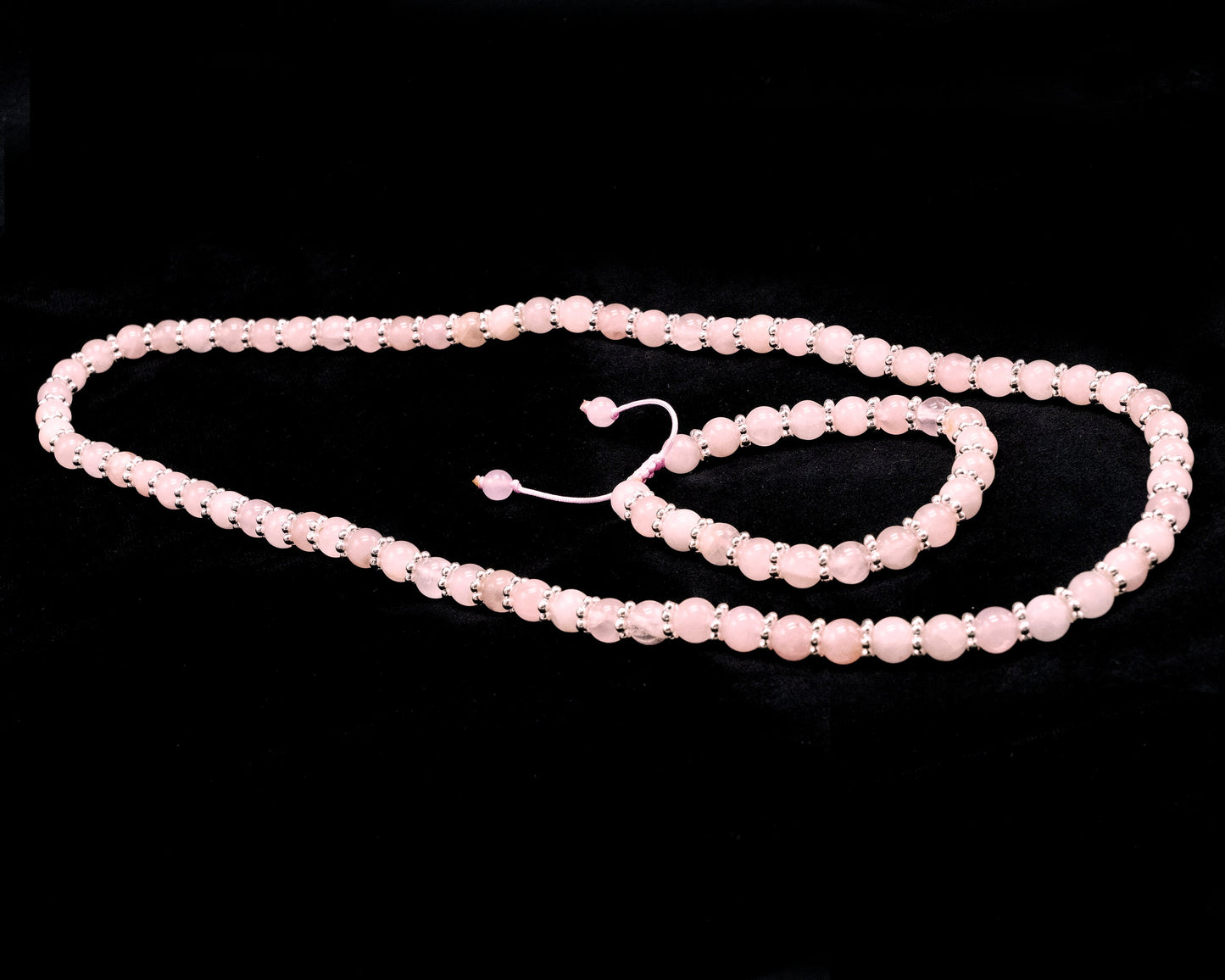 8mm Rose Quartz Genuine Beaded Necklace & Bracelet | Unique | Natural | Meditation Crystal | Healing Stone | Bohemian