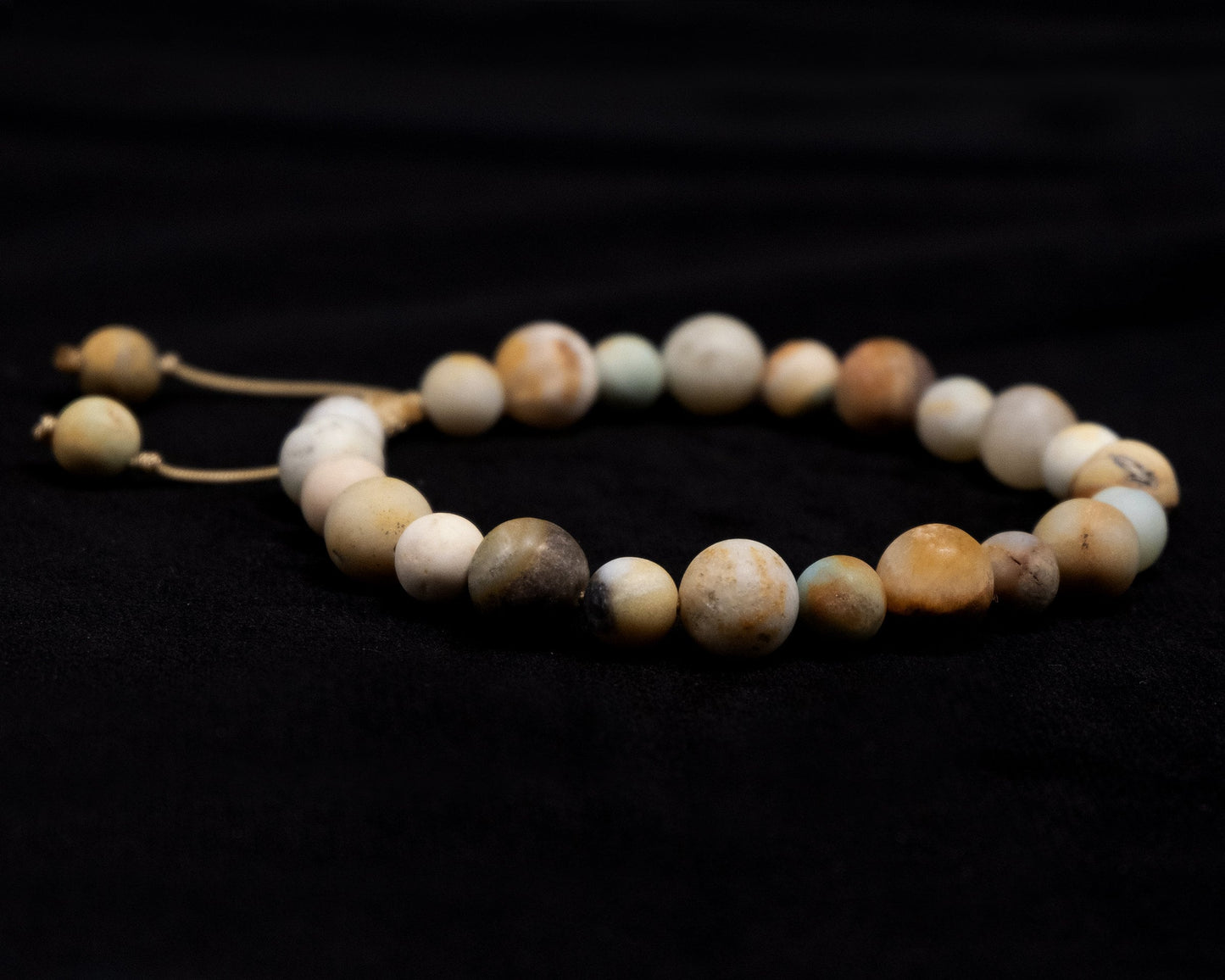 Amazonite Genuine, Small and Large Beaded Bracelet | Adjustable | Unique | Natural | Meditation Crystal | Healing Stone | Bohemian