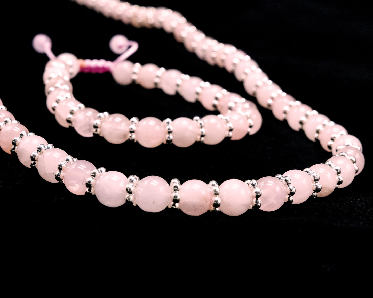 8mm Rose Quartz Genuine Beaded Necklace & Bracelet | Unique | Natural | Meditation Crystal | Healing Stone | Bohemian